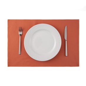 Jogo-Americano-de-Sarja-100--Algodao-Karsten-Essencial-Duo-Terracota