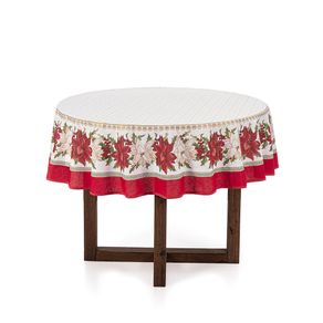 Toalha-de-mesa-Redonda-Karsten-4-lugares-Estrela-do-Natal