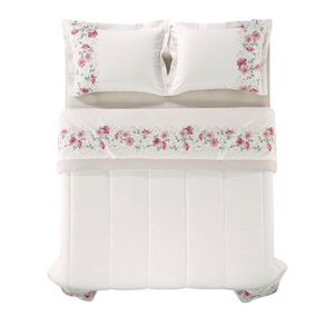 Edredom-Solteiro-Karsten-180-Fios-Percal-100--Algodao-Lauren-Branco