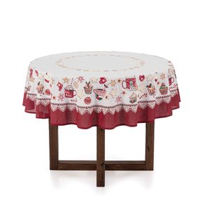 Toalha-de-mesa-de-Natal-Redonda-Karsten-4-lugares-Cafe-do-Noel-Branco