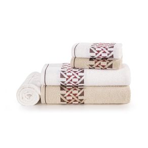 Jogo-de-Banho-Karsten-Fio-Cardado-5-Pecas-Duarte-Bege-Bone--Branco--Bordo