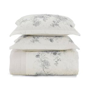 Cobre-Leito-King-Karsten-com-2-Porta-Travesseiros-180-Fios-Percal-Livia-Branco