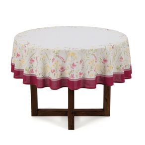 Toalha-de-mesa-Redonda-Karsten-4-lugares-Antiformiga-Flores-do-Campo