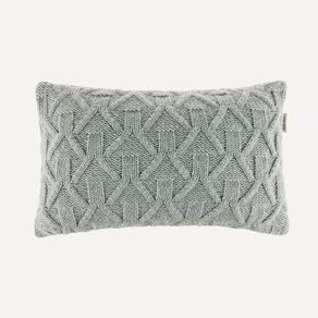 Almofada Decorativa de Tricô 30cmx50cm Roman Névoa
