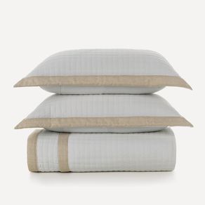 Colcha Super King de Microfibra com 2 Porta-travesseiros Amaro Linho