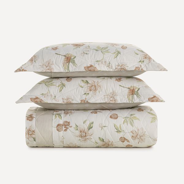 Colcha King com 2 Porta-travesseiros 100% Algodão Eloise