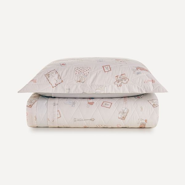 Colcha Infantil Solteiro com Porta-travesseiro 200 Fios Jolie