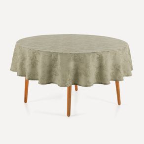 Toalha de Mesa Redonda 6 Lugares Grazia Alecrim