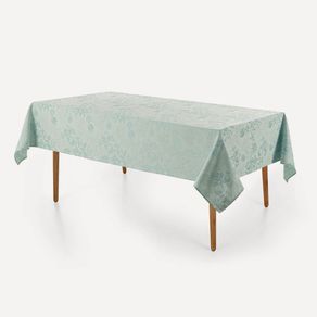 Toalha de Mesa Retangular 8 Lugares Roman Turquesa