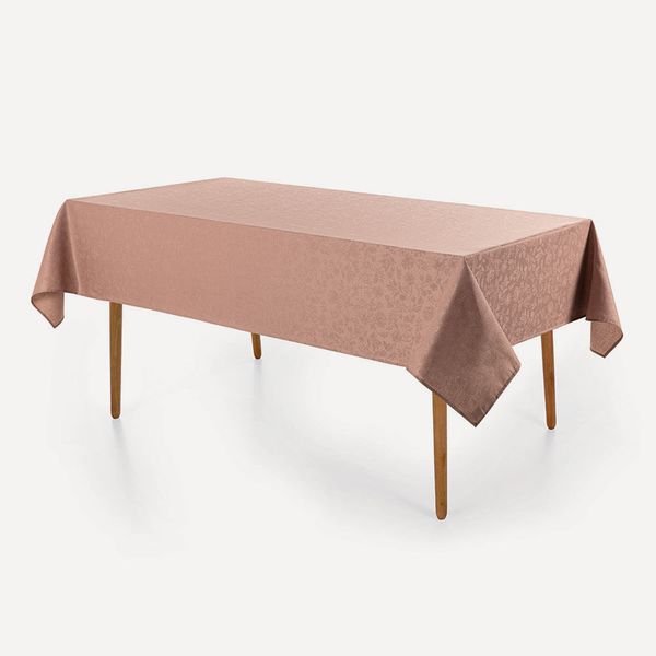 Toalha de Mesa Retangular 6 Lugares Delicata Rosa Vintage