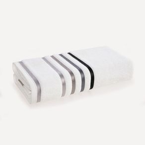 Toalha de Banho Karsten Fio Penteado Lumina Branco/Cinza