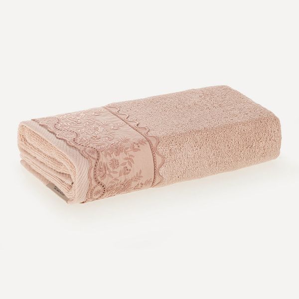 Toalha de Rosto Fio Penteado 100% Algodão Antônia Aura/Rosé