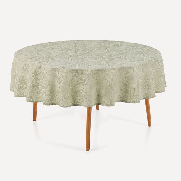 Toalha de Mesa Redonda 6 Lugares Sempre Limpa Aurora Alecrim