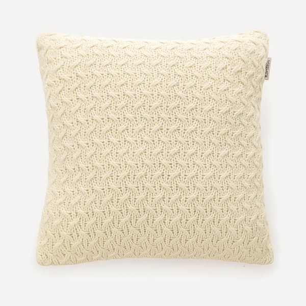 Almofada Decorativa Quadrada Tricot Campelo Natural
