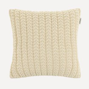 Almofada Decorativa de Tricô 45cm x 45cm Diana Giz