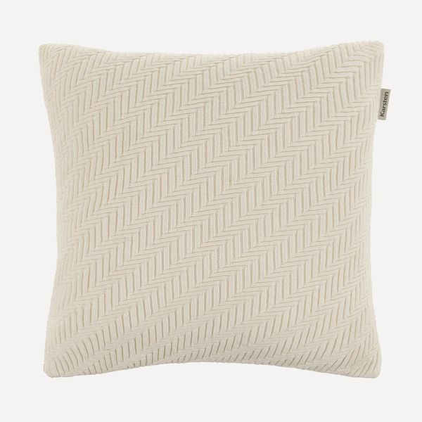 Almofada Decorativa Quadrada 45cm x 45cm Salina Branco