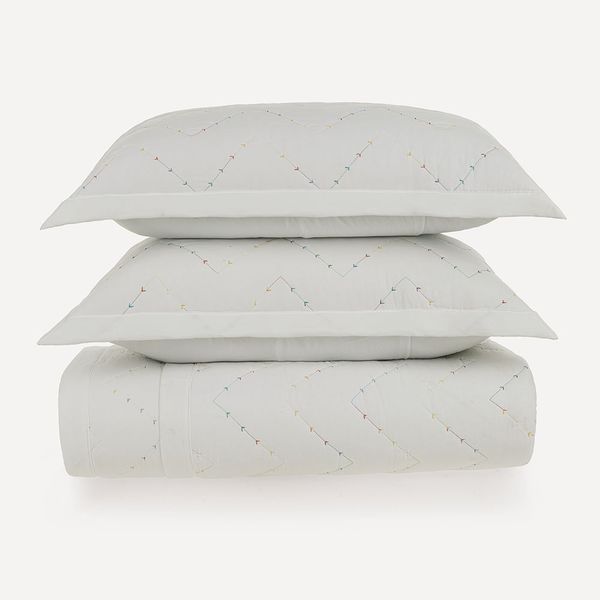 Colcha Infantil Casal Cosmos Branco