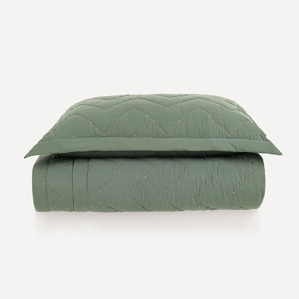 Colcha Infantil Solteiro Cosmos Verde