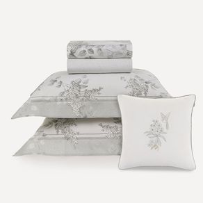 Jogo de Cama Queen com Capa de Almofada 200 Fios Brenda