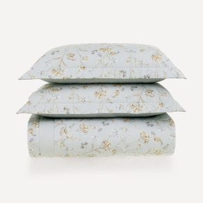 Colcha Queen com 2 Porta-travesseiros 100% Algodão Giana