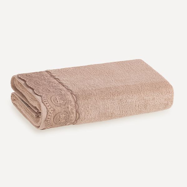Toalha Banhão 100% Algodão Alice Bege Rosê