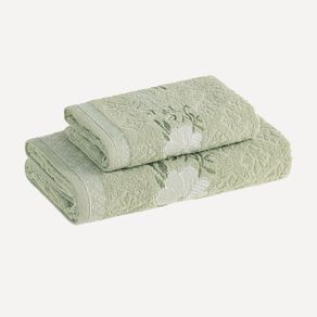 Kit Toalha de Banho e Rosto Yuna Matcha