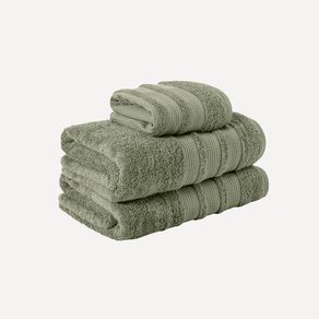 Kit 2 Toalhas Banhão e Rosto Prime Eucalipto