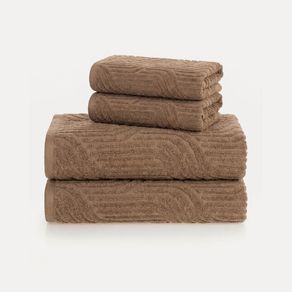 Kit Banhão e Rosto 4 Peças 100% Algodão Softmax Nero Olho de Tigre