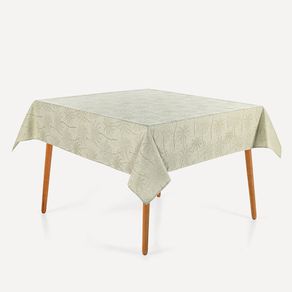 Toalha de Mesa Quadrada 6 Lugares Bali Alecrim 1,80mx1,80m