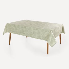 Toalha de Mesa Retangular 6 Lugares Bali Alecrim 1,60mx2,20m