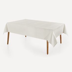 Toalha de Mesa Retangular 8 Lugares Oslo Branco