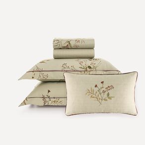 Jogo de Cama King com Capa de Almofada 300 Fios Margô